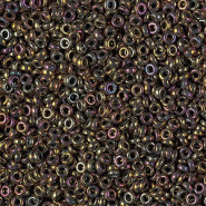 Miyuki spacer Beads SPR 2.2x1mm - Metallic gold iris SPR2-462